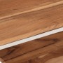 Mesa de centro acero inoxidable y madera maciza acacia plateado by vidaXL, Coffee table - Ref: Foro24-350023, Price: 96,17 €,...