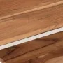 Mesa de centro acero inoxidable y madera maciza acacia plateado by vidaXL, Coffee table - Ref: Foro24-350023, Price: 95,23 €,...