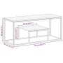 Mesa de centro acero inoxidable y madera maciza acacia plateado by vidaXL, Coffee table - Ref: Foro24-350023, Price: 95,23 €,...