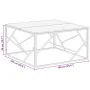 Mesa de centro acero inoxidable y madera maciza acacia plateado de vidaXL, Mesas de centro - Ref: Foro24-349959, Precio: 127,...
