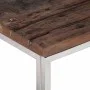 Mesa de centro acero inoxidable madera maciza traviesa plateado by vidaXL, Coffee table - Ref: Foro24-350021, Price: 98,53 €,...