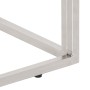 Mesa de centro acero inoxidable madera maciza traviesa plateado de vidaXL, Mesas de centro - Ref: Foro24-350021, Precio: 99,3...