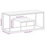 Mesa de centro acero inoxidable madera maciza traviesa plateado by vidaXL, Coffee table - Ref: Foro24-350021, Price: 98,53 €,...