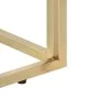 Edelstahl-Konsolentisch mit massiver Holzplatte und goldenem Querbalken. von vidaXL, Seitentische - Ref: Foro24-349990, Preis...