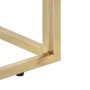 Mesa consola acero inoxidable madera maciza traviesa dorado by vidaXL, Side tables - Ref: Foro24-349990, Price: 103,08 €, Dis...
