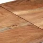 Mesa consola acero inoxidable y madera maciza acacia plateada by vidaXL, Side tables - Ref: Foro24-349999, Price: 85,69 €, Di...