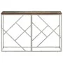 Mesa consola acero inoxidable madera maciza reciclada plateada by vidaXL, Side tables - Ref: Foro24-350000, Price: 85,53 €, D...
