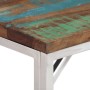 Mesa consola acero inoxidable madera maciza reciclada plateada by vidaXL, Side tables - Ref: Foro24-350000, Price: 86,29 €, D...