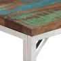 Mesa consola acero inoxidable madera maciza reciclada plateada by vidaXL, Side tables - Ref: Foro24-350000, Price: 85,53 €, D...