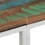 Mesa consola acero inoxidable madera maciza reciclada plateada by vidaXL, Side tables - Ref: Foro24-350000, Price: 85,53 €, D...