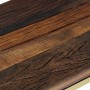 Mesa consola acero inoxidable madera maciza traviesa dorado by vidaXL, Side tables - Ref: Foro24-350014, Price: 111,56 €, Dis...