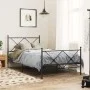 Cabecero de metal negro 107 cm de vidaXL, Cabeceros y pies de cama - Ref: Foro24-376532, Precio: 39,17 €, Descuento: %