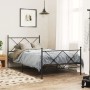 Kopfteil aus schwarzem Metall, 107 cm von vidaXL, Kopf- und Fußteile - Ref: Foro24-376532, Preis: 39,76 €, Rabatt: %