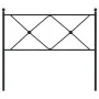Cabecero de metal negro 107 cm de vidaXL, Cabeceros y pies de cama - Ref: Foro24-376532, Precio: 39,17 €, Descuento: %