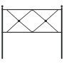 Kopfteil aus schwarzem Metall, 107 cm von vidaXL, Kopf- und Fußteile - Ref: Foro24-376532, Preis: 39,76 €, Rabatt: %