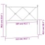 Kopfteil aus schwarzem Metall, 107 cm von vidaXL, Kopf- und Fußteile - Ref: Foro24-376532, Preis: 39,76 €, Rabatt: %