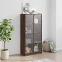 Aparador alto con puertas madera roble marrón 68x37x142 cm by vidaXL, Sideboards - Ref: Foro24-3295863, Price: 125,03 €, Disc...