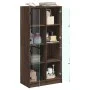 Aparador alto con puertas madera roble marrón 68x37x142 cm by vidaXL, Sideboards - Ref: Foro24-3295863, Price: 125,03 €, Disc...