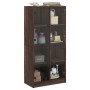 Aparador alto con puertas madera roble marrón 68x37x142 cm by vidaXL, Sideboards - Ref: Foro24-3295863, Price: 126,20 €, Disc...