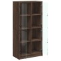 Aparador alto con puertas madera roble marrón 68x37x142 cm by vidaXL, Sideboards - Ref: Foro24-3295863, Price: 126,20 €, Disc...