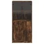 Aparador alto con puertas madera roble ahumado 68x37x142 cm by vidaXL, Sideboards - Ref: Foro24-3295868, Price: 133,56 €, Dis...