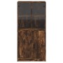 Hoher Schrank mit Türen aus geräucherter Eiche, 68x37x142 cm. von vidaXL, Sideboards - Ref: Foro24-3295868, Preis: 135,46 €, ...