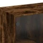 Aparador alto con puertas madera roble ahumado 68x37x142 cm by vidaXL, Sideboards - Ref: Foro24-3295868, Price: 133,56 €, Dis...