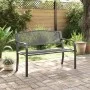 Banco de jardín de acero negro 119 cm by vidaXL, garden benches - Ref: Foro24-4002827, Price: 126,03 €, Discount: %