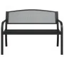 Banco de jardín de acero negro 119 cm by vidaXL, garden benches - Ref: Foro24-4002827, Price: 126,03 €, Discount: %