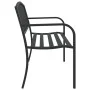 Schwarze Gartenbank aus Stahl, 119 cm von vidaXL, Gartenbänke - Ref: Foro24-4002827, Preis: 126,03 €, Rabatt: %