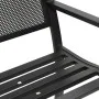 Banco de jardín de acero negro 119 cm by vidaXL, garden benches - Ref: Foro24-4002827, Price: 126,03 €, Discount: %