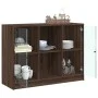 Aparador madera de ingeniería marrón roble 102x37x75,5 cm de vidaXL, Aparadores - Ref: Foro24-3295877, Precio: 104,19 €, Desc...