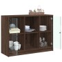 Aparador madera de ingeniería marrón roble 102x37x75,5 cm by vidaXL, Sideboards - Ref: Foro24-3295877, Price: 104,17 €, Disco...