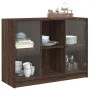 Aparador madera de ingeniería marrón roble 102x37x75,5 cm de vidaXL, Aparadores - Ref: Foro24-3295877, Precio: 104,19 €, Desc...