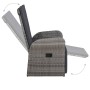 Garten-Bistromöbel-Set 3-teilig mit grauen synthetischen Rattankissen von vidaXL, Gartensets - Ref: Foro24-47678, Preis: 363,...