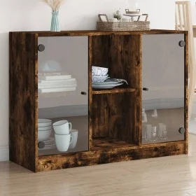 Rauchige Eichen-Ingenieurholz-Kommode 102x37x75,5 cm von vidaXL, Sideboards - Ref: Foro24-3295875, Preis: 96,11 €, Rabatt: %
