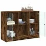 Rauchige Eichen-Ingenieurholz-Kommode 102x37x75,5 cm von vidaXL, Sideboards - Ref: Foro24-3295875, Preis: 96,11 €, Rabatt: %