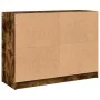 Rauchige Eichen-Ingenieurholz-Kommode 102x37x75,5 cm von vidaXL, Sideboards - Ref: Foro24-3295875, Preis: 96,11 €, Rabatt: %