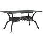 Mesa de jardín aluminio fundido negro 150x90x72 cm de vidaXL, Mesas de jardín - Ref: Foro24-4002804, Precio: 490,68 €, Descue...