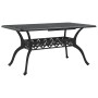 Mesa de jardín aluminio fundido negro 150x90x72 cm by vidaXL, Garden tables - Ref: Foro24-4002804, Price: 500,69 €, Discount: %