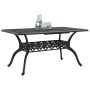 Mesa de jardín aluminio fundido negro 150x90x72 cm by vidaXL, Garden tables - Ref: Foro24-4002804, Price: 500,69 €, Discount: %