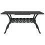 Mesa de jardín aluminio fundido negro 150x90x72 cm de vidaXL, Mesas de jardín - Ref: Foro24-4002804, Precio: 490,68 €, Descue...