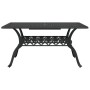 Mesa de jardín aluminio fundido negro 150x90x72 cm by vidaXL, Garden tables - Ref: Foro24-4002804, Price: 500,69 €, Discount: %