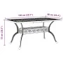 Mesa de jardín aluminio fundido negro 150x90x72 cm de vidaXL, Mesas de jardín - Ref: Foro24-4002804, Precio: 490,68 €, Descue...