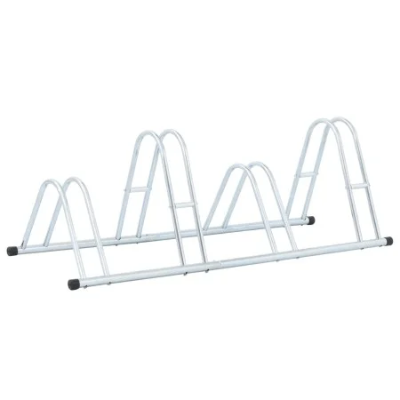 Soporte para 4 bicicletas suelo independiente acero galvanizado by vidaXL, Bases and supports for storing bicycles - Ref: For...