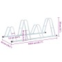 Soporte para 4 bicicletas suelo independiente acero galvanizado by vidaXL, Bases and supports for storing bicycles - Ref: For...