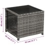 Garten-Bistromöbel-Set 3-teilig mit grauen synthetischen Rattankissen von vidaXL, Gartensets - Ref: Foro24-47678, Preis: 363,...