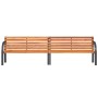 Banco de jardín madera acero con recubrimiento en polvo marrón by vidaXL, garden benches - Ref: Foro24-366539, Price: 301,90 ...