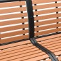 Banco de jardín madera acero con recubrimiento en polvo marrón by vidaXL, garden benches - Ref: Foro24-366539, Price: 301,90 ...