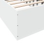 Weißer Bettrahmen aus Holzwerkstoff, 75 x 190 cm von vidaXL, Betten und Lattenroste - Ref: Foro24-841986, Preis: 69,12 €, Rab...